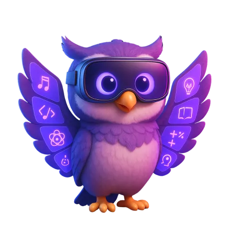 Qatar Education Leadership Expo's owl mascot for the leading education expo in the GCC.